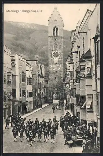 AK Sterzing, Blick auf die Bürgerkapelle der Stadt