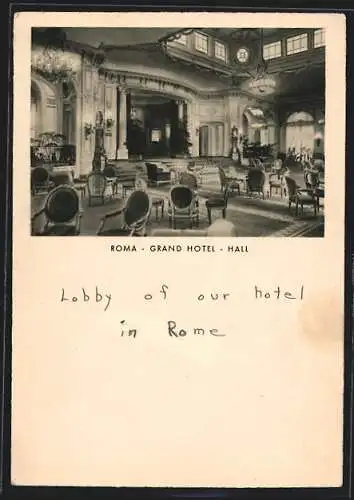 AK Roma, Grand Hotel, Lobby