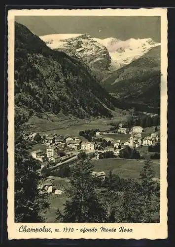 AK Champoluc, Panorama, sfondo Monte Rosa