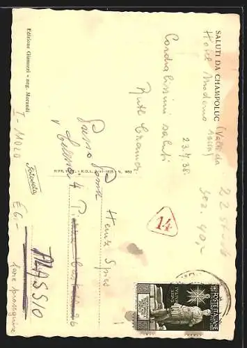 AK Champoluc, Panorama, sfondo Monte Rosa