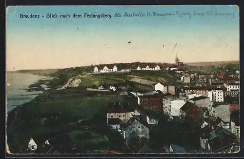 AK Graudenz, Blick nach dem Festungsberg