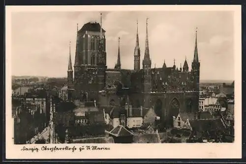 AK Danzig, Oberpfarrkirche zu St. Marien