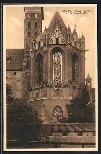 AK Marienburg, Kirche mit Muttergottesbild