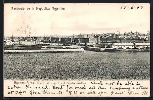 AK Buenos Aires, Desde los diques del Puerto Madero