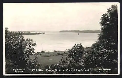 AK Paraná, Parque Urquiza, Vista al Rio Paraná