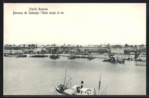 AK Puerto Rosario, Darsena de Cabotaje- Vista desde del rio