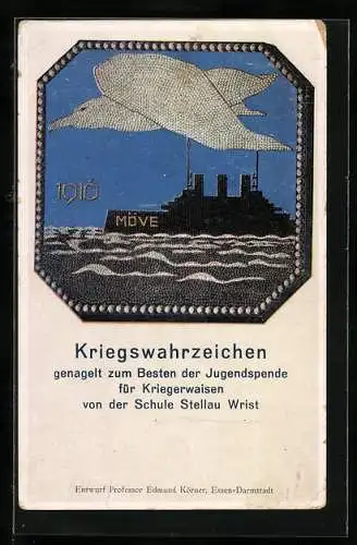 AK Stellau Wrist, Nagelung eines Kriegswahrzeichens zum Besten der Jugendspende für Kriegerwaisen von der Schule 1916