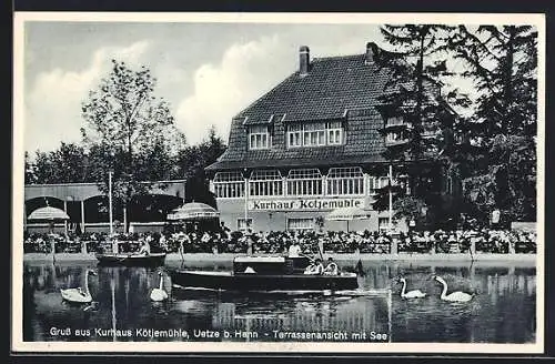 AK Uetze i. Hann., Kurhaus Kötjemühle, Inh. Hans Kasprzewski