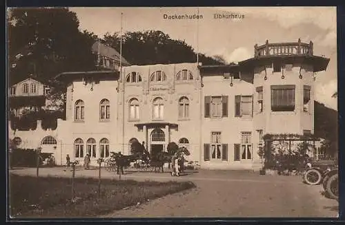 AK Hamburg-Dockenhuden, Partie am Elbkurhaus