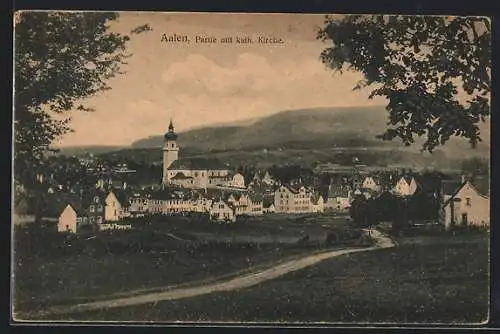 AK Aalen, Teilansicht mit Kirche