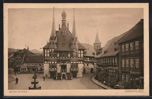 AK Wernigerode, Friseur am Marktplatz