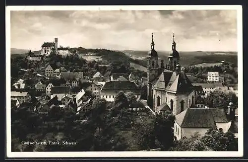 AK Gössweinstein /Fränk. Schweiz, Teilansicht mit Kirche