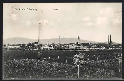 AK Offenburg, Teilansicht aus der Ferne