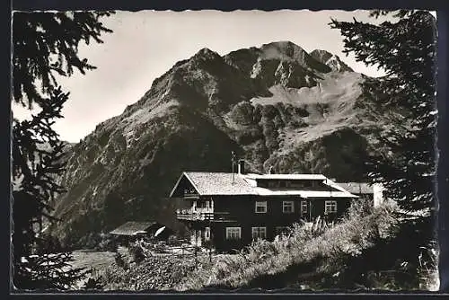 AK Mittelberg-Bühlalpe, Gasthaus gegen Bärenkopf und Widderstein