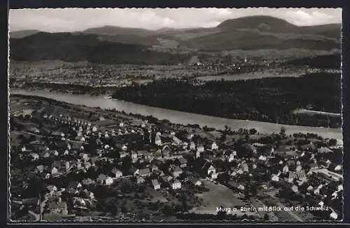 AK Murg a. Rhein, Blick auf die Schweiz