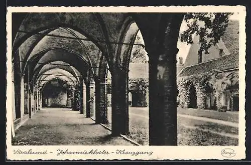 AK Stralsund, Kreuzgang im Johanniskloster