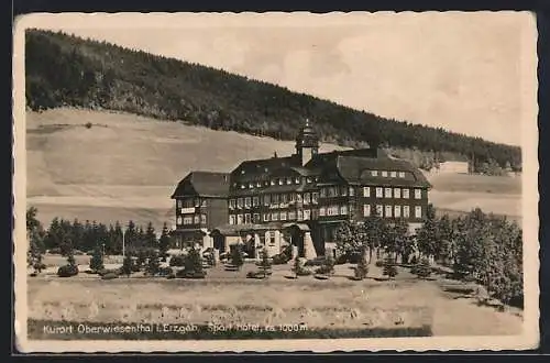 AK Oberwiesenthal, Blick auf Sport-Hotel