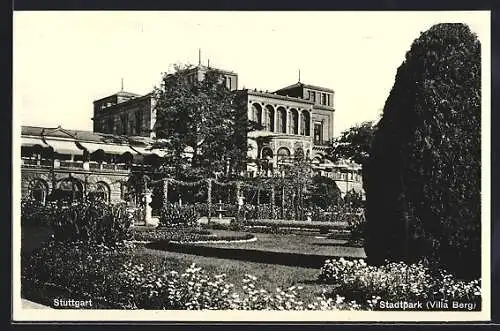 AK Stuttgart, Villa Berg im Stadtpark