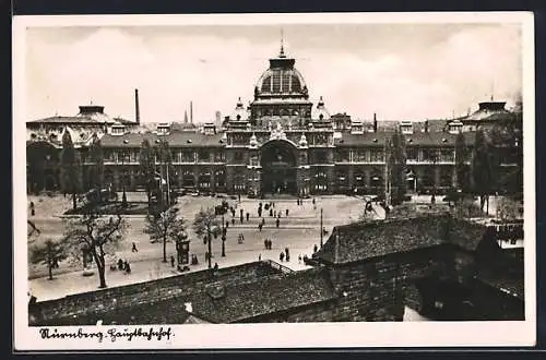 AK Nürnberg, Hauptbahnhof und Vorplatz