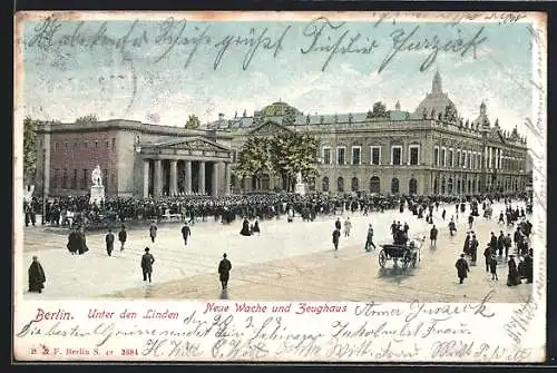 AK Berlin, Unter den Linden, Neue Wache und Zeughaus