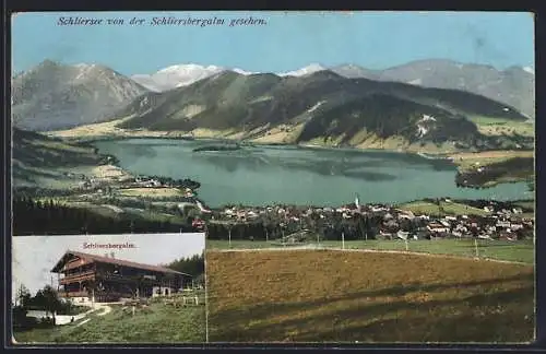 AK Schliersee, Blick von der Schliersbergalm