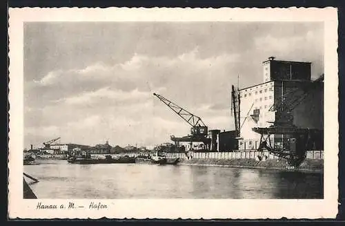 AK Hanau a. M., Partie am Hafen