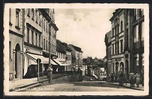 AK Reichenbach i. V., Strasse am Graben
