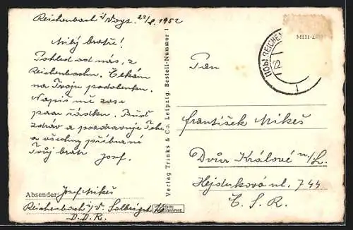 AK Reichenbach i. V., Strasse am Graben