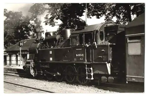 Fotografie Deutsche Reichsbahn DDR, Dampflok, Lokomotive Nr. 94 1013-5