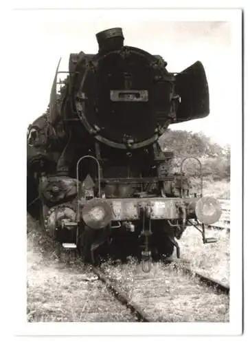 Fotografie Herm. Dieckmeyer, Hagen, Deutsche Bahn, Dampflok, Lokomotive Nr. 50 2522 auf Abstellgleis in Husum