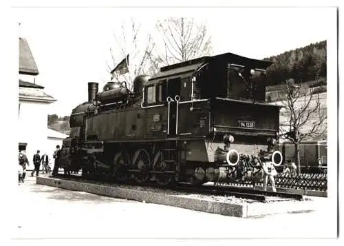 Fotografie unbekannter Fotograf, Ansicht Gönnern, Deutsche Bahn Dampflok, Lokomotive Nr. 94 1538