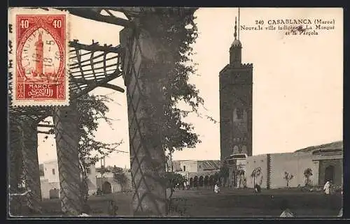 AK Casablanca, Nouvelle ville indigene, La Mosque et la Pergola