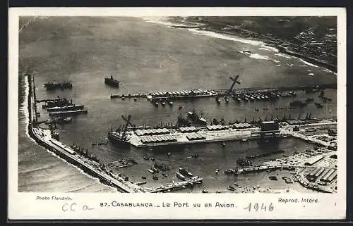 AK Casablanca, Le Port vu en Avion