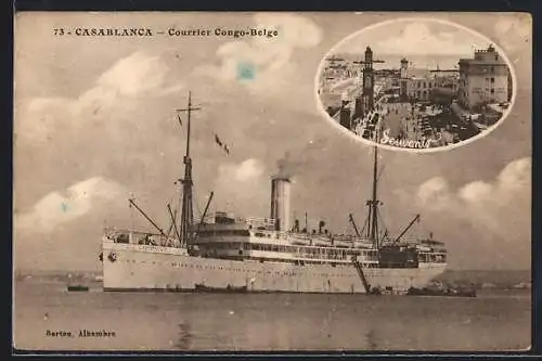 AK Casablanca, Courrier Congo-Belge, Panorama