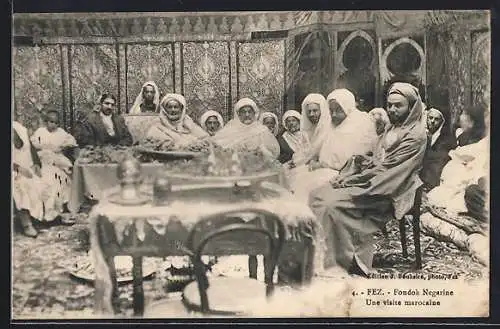 AK Fez, Fondok Negarine, Une visite marocaine