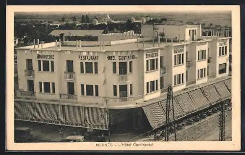 AK Meknès, L`Hôtel Continental