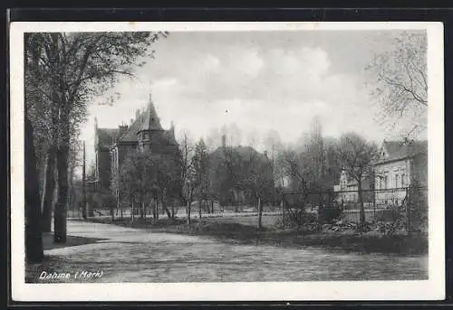 AK Dahme /Mark, Strassenpartie im Sonnenschein