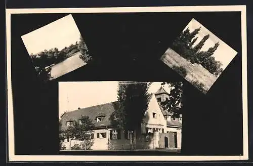 AK Prebelow /Neuruppin, Jugendherberge und Seeblick