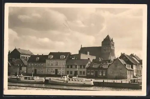 AK Greifswald, Blick zur Marienkirche