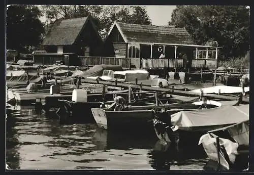 AK Güstrow, Anglerheim mit Booten
