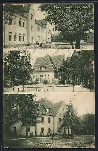 AK Zossen, Landschulheim, Haus 5 und Rathenauhaus auf dem Truppenübungsplatz
