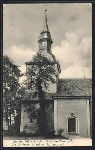 AK Ribbeck / Nauen, Ansicht der Kirche