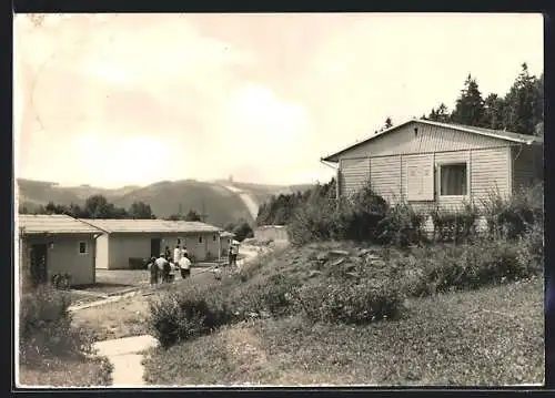 AK Bucha, Blick vom FDGB-Erholungsheim Aktivist zum Pumpspeicherwerk