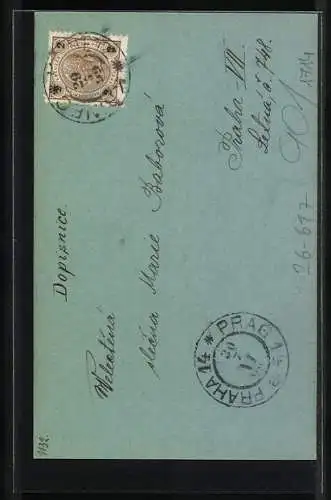 Künstler-AK Handgemalt: Mann in Tracht im Winter