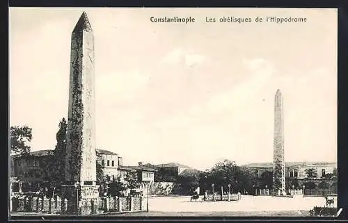 AK Constantinople, Les obélisques d l`Hippodrome