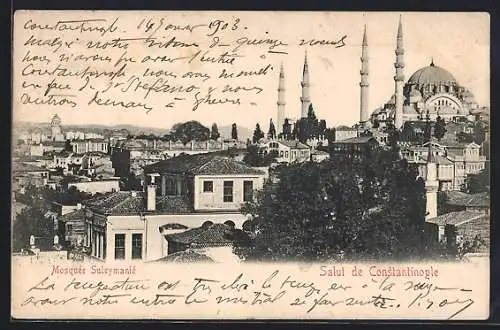 AK Constantinople, Mosquée Suleymanié