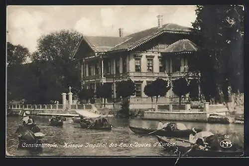 AK Constantinople, Kiosque Impérial des Eaux-Douces d'Europe