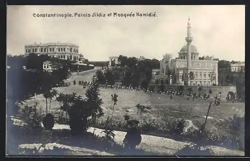 AK Constantinople, Palais de Yildiz et Mosquée Hamidié