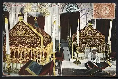 AK Constantinople, Tombeaux ou Sultan Aziz et du Sultan Mahmoud