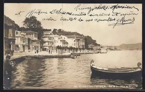 AK Constantinople, Vue de Buyukdèrè au Bosphore
